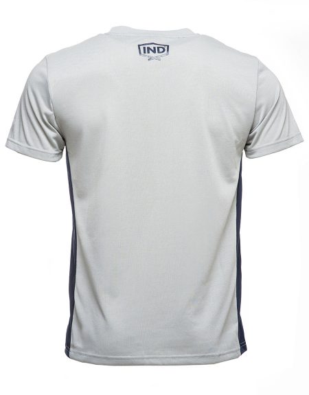 T Shirts - Grey with Navy Insert Back View
