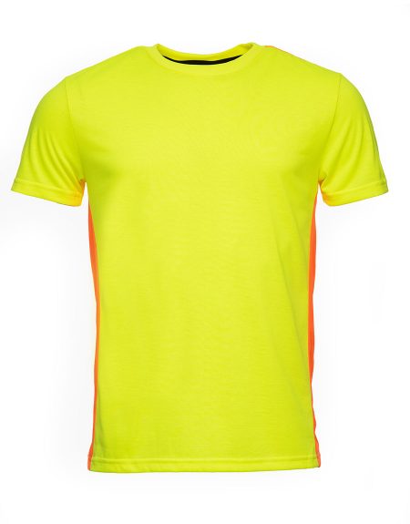 High Vis Yellow with High Vis Orange Insert Workwear T Shirts