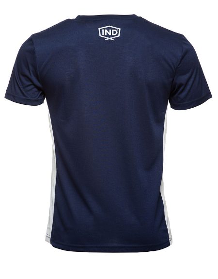 Navy Blue with Grey Inserts Workwear T Shirts Back